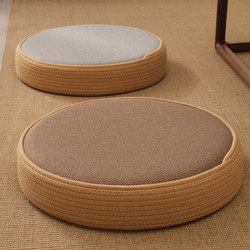 Japanese-Style Floor Cushion for Living Room, Balcony, Bay Window, Tatami, Home Use, Thickened Floor Cushion for Worshiping Buddha, Sitting, Meditation, and Zen Practice