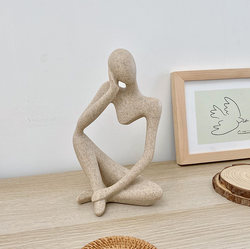 ins Unique Abstract Figure Thinker Art Ornament Living Room Home Decoration Creative Modern Minimalist Decor