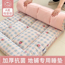 Class a Maternal and Infant Grade Sleeping Mat, Thickened Antibacterial Floor Mat, Special Mat for Home Use, Bedroom Tatami Soft Mattress, Foldable