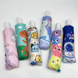 Children's Automatic Anti-Rebound Umbrella, Foldable and Lightweight, Specially Designed for Primary School Students, Dual-Use for Both Sunny and Rainy Days