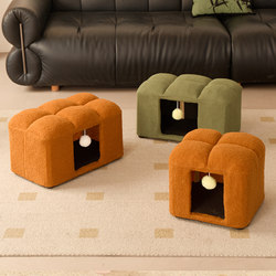 Cat House Dual-Purpose Stool, Plush Cat House, Pet Nest, Kitten House, Cute and Creative, Can Be Used as a Low Stool