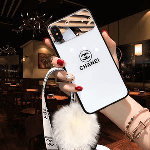 
OPPO mobile phone case Reno2 female Z glass case Reno4SE mirror R17 with mirror R11s lanyard R11 all-inclusive R15X anti-fall R9S internet celebrity R9plus plush plush ball 3Pro5G trendy K1