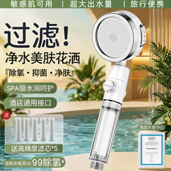 Filtered Shower Head with Booster and Filter for Home Use in Thailand, Portable Disposable Shower for Bali Travel