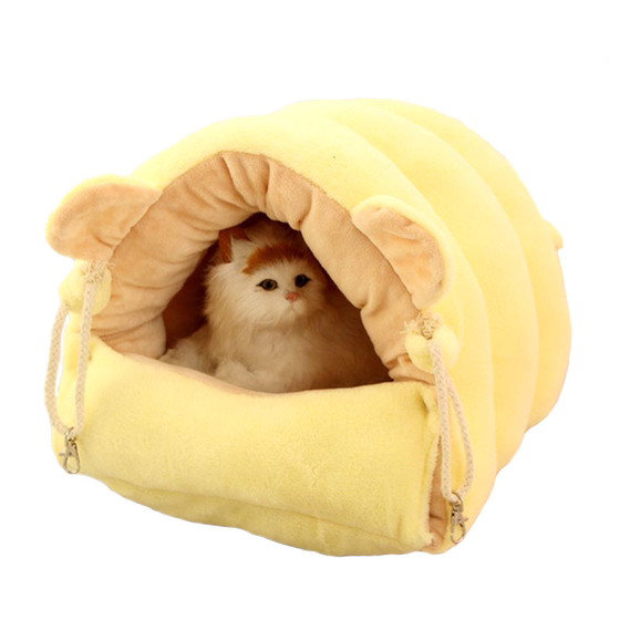 Cat hanging nest in winter warm hanging basket pet bed cat cage is closed swing can be fixed and can be detached and washed
