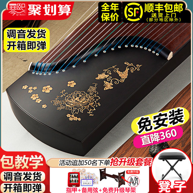 Qinxi Guzheng Beginner's entry level tenth level professional playing children's guzheng official flagship store musical instrument