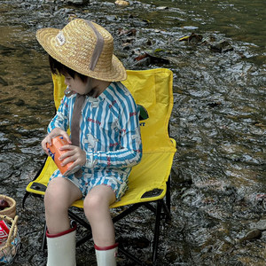 
Korean children's split swimsuit suit summer boys and girls long-sleeved sun protection swimsuit quick-drying children's beach swimsuit