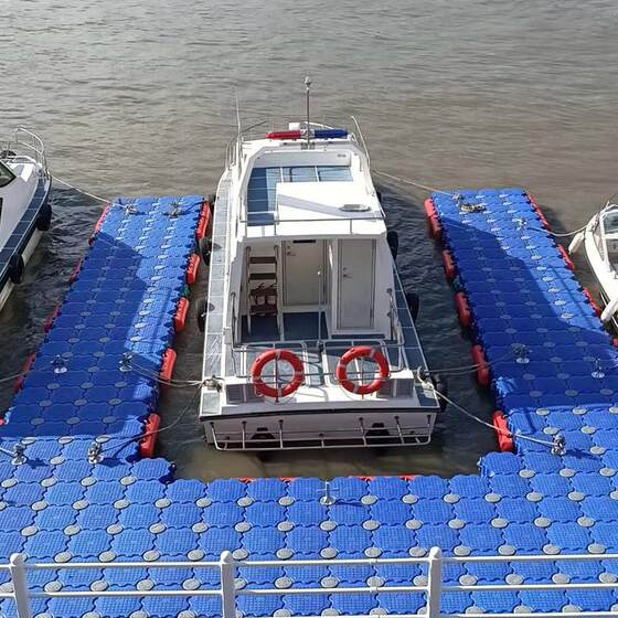 
Pier polymer polyethylene pontoon, water park motorboat, water pier site floating tube