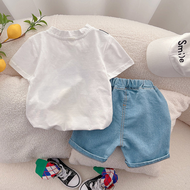 Children's clothing boys summer short-sleeved suit 2023 new children's ...