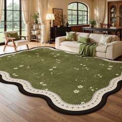 Carpet for Living Room, French Retro Style, 2026 New Model, Easy-Care, Washable, Wipeable, Light Luxury, High-End Sofa Mat, Bedroom Mat