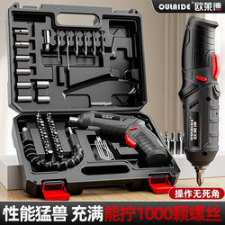 Electric Screwdriver, Rechargeable Household Mini Electric Drill, Multi-Functional Electric Screwdriver, Lithium Battery Tool Set