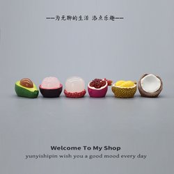 Bored? Place a Few Fruit-Themed Figurines to Lift Your Mood. Simulated Small Ornaments for Japanese-Style Computer Desks and Office Tables