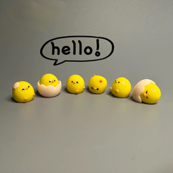 Bored, Play with Miniature Chick Toys, Office Car Ornaments, Stress-Relief Gadgets, Healing Little Snotty Nose Toys