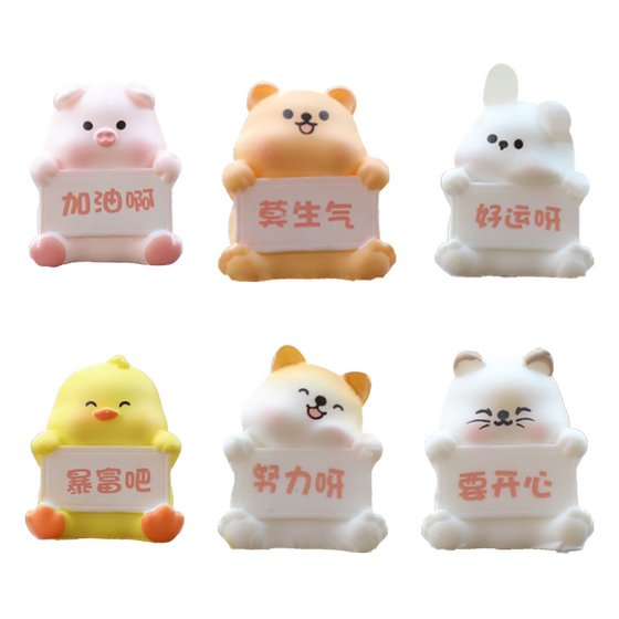 
Car Ornaments 2026 New Good Luck and Rich Little Dolls Car Center Console Ornaments Internet Celebrities Cute Car Decoration