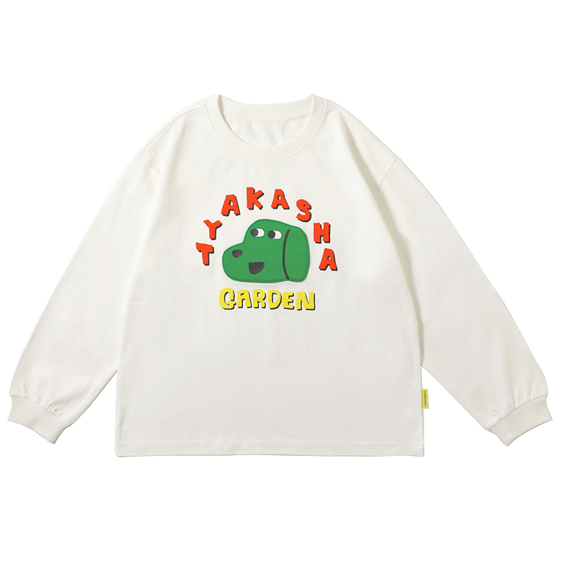 
TYAKASHAKIDS Takasha children's tops boys and girls T-shirt round neck loose long-sleeved T-shirt