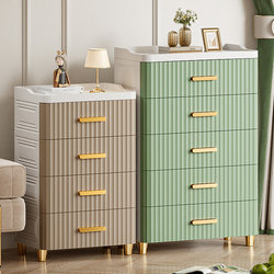 Thickened Storage Cabinet with Drawers, Multi-Layer Household Plastic Storage Cabinet for Children's Clothes, Snacks, Toys, Bedroom Bedside Cabinet