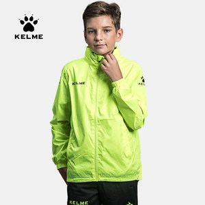 
kelme Kalmei children's sports windbreaker men's and women's football training raincoat boys' windproof waterproof jacket