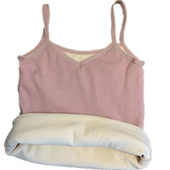 Autumn and winter warm cotton vest women's inner wear base layer plus velvet thickened cold-proof student Korean style small sling outer top