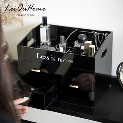 Liquhome Cosmetics Storage Box Dressing Table Skin Care Products Lipstick Makeup Brush Desktop Comb Perfume Storage Rack