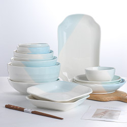Ceramic plate microwave dish dish household dish
