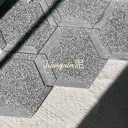 Jingxin Mud Terrazzo Brick Hexagonal Flower Brick Cement Tiles Bakery Shop Door Chain Stone