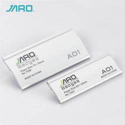 Jaro Jialong Acrylic Name Badge, Employee Badge, Magnetic Employee Badge, Work Badge, Aluminum Alloy Name Tag