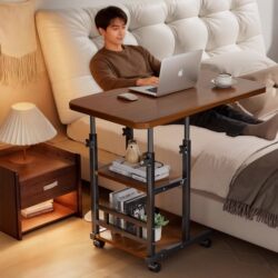 Movable Adjustable Computer Desk Bedside Table Bedroom Bed Study Table Home Folding Desk Simple Small Table