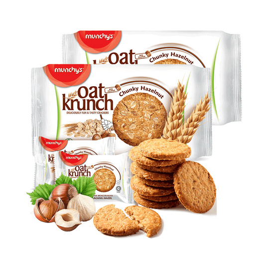 マンチーズ ヘーゼルナッツオートミールクッキー 416g - マレーシア