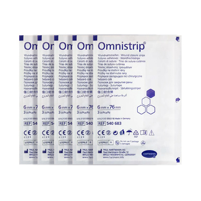 【自营】德国Omnistrip免缝合手术胶带伤口减张贴6mmx76mm 5片