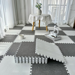 Foam Splicing Floor Mat Cotton and Linen Carpet Bedroom Bedside Rug Living Room 2024 New Floor Mat Room Floor Tiles
