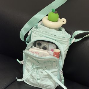 
Bow mobile phone crossbody bag water cup two-in-one work commuting bag outdoor light sports mini storage bag