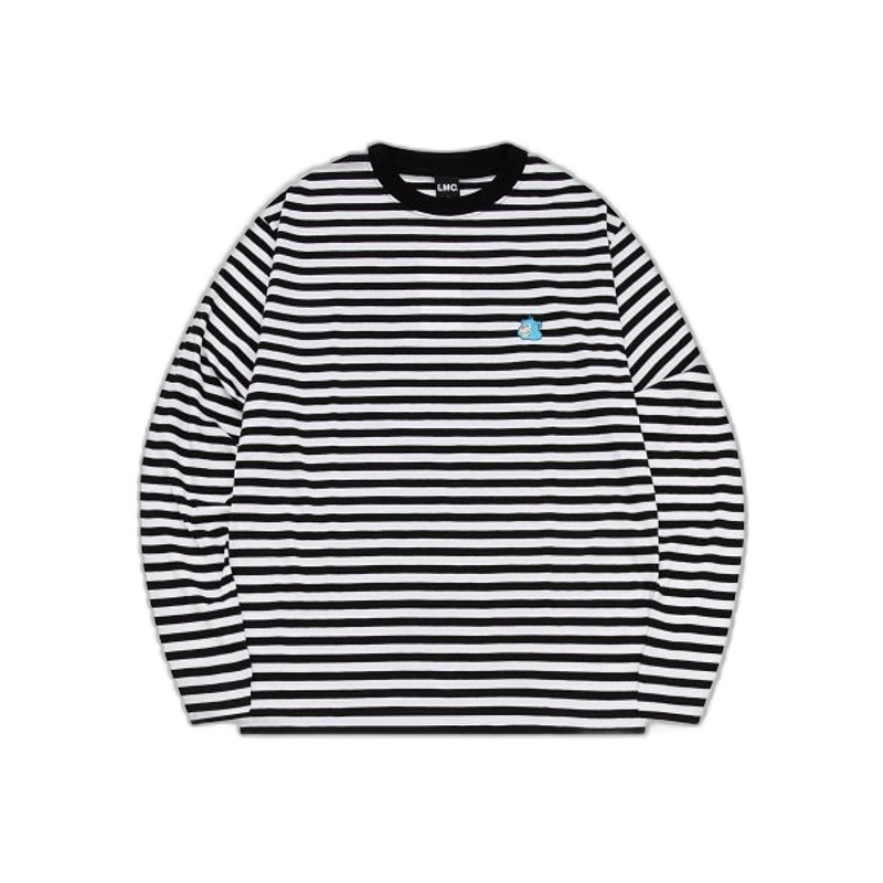 さらに100円引き◆LMC◆EMB BEAR STRIPE LONG SLV TEE 韩国直邮LMC 公用T恤EMB BEAR STRIPE LONG SLV TEE stripe 0LM23