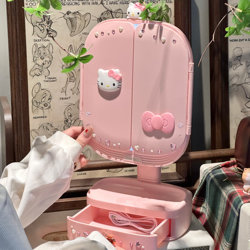 Kt Cat Lighted Makeup Mirror Is a Cute Gift for Girls, a Perfect Gift for Best Friends and Girlfriends, Exquisite and Practical Birthday Gift, 520 Gift