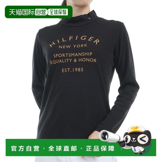 
Direct mail from Japan Tommy Hilfiger Golf women's moisture-absorbing and heated arched Logo long-sleeved stand-up collar lining