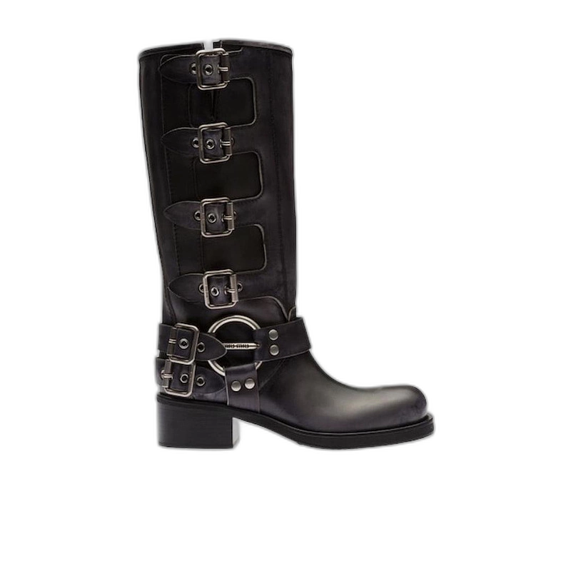 ミドルブーツ HOGAN Women Boots HXW6740FL906LOB999 Black Hogan Laarzen at Mayke.com