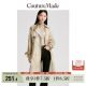 Vero Moda Outlet Trench Coat for Women Early Autumn New Elegant Temperament Versatile Print Commuter Mid-Length