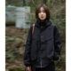 Mountain valley retro outdoor mountain functional black hooded jacket jacket for men and women