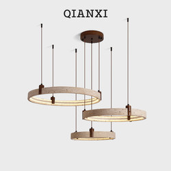 Millennium Living Room Lamp Chandelier Yellow Travertine Minimalist Modern Hall Main Light Led Retro 2025 New Model