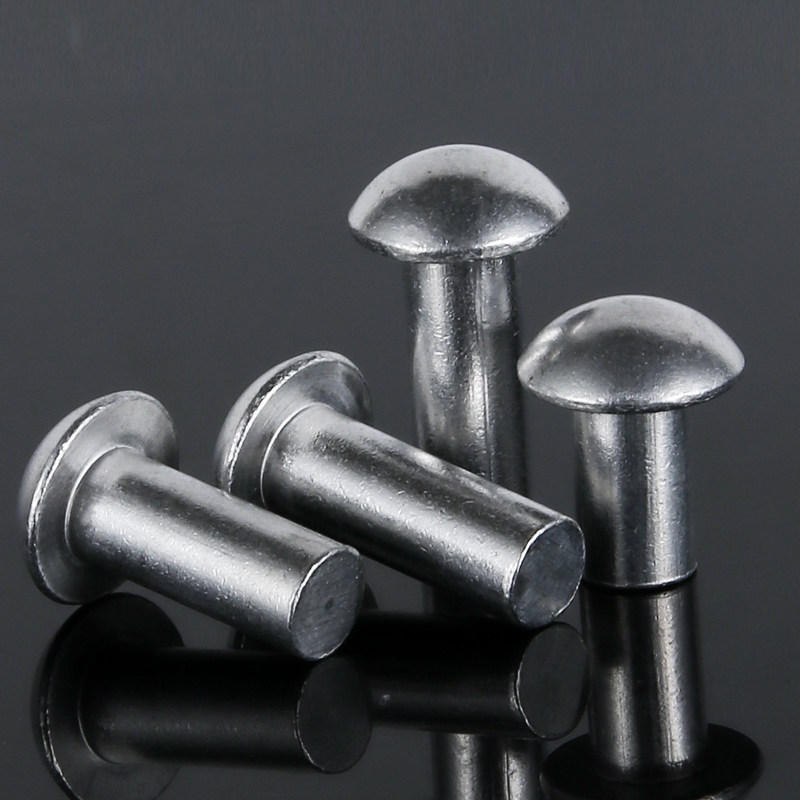 Knock In Rivets Semi-Round Head Solid Rivet GB867 Round Head Aluminum Rivet Round Cap ...