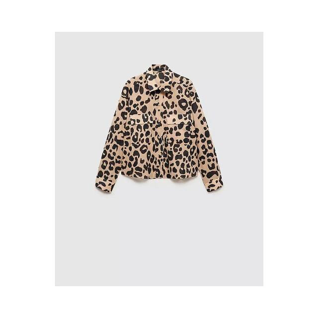 Mango Ms. Shirts Long -sleeved Printing Fashion, Comfortable and Various casual women's clothing
