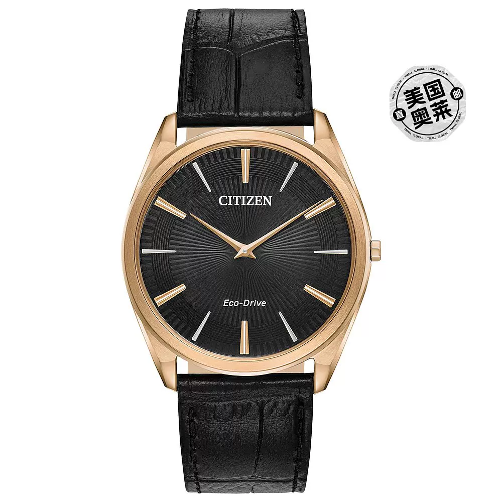 Citizen Men's 38mm Solar Watch - black 【美国奥莱】直发-Taobao