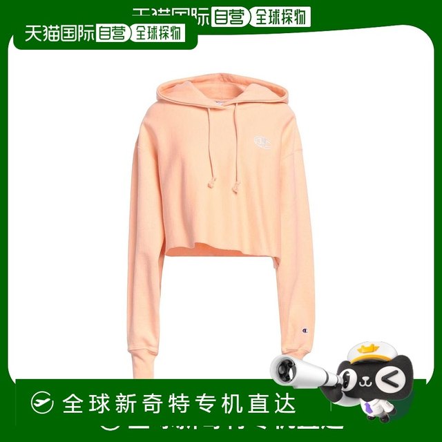 Champion hooded sweater women's sweatshirt 10502661rr solid color long
