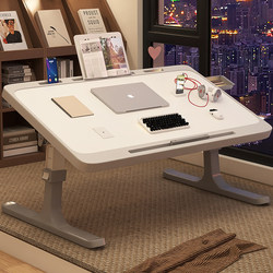 Yiwei Extra Large Bed Desk for Students, Foldable Lazy Laptop Table for Dormitory, Bedroom, and Bay Window