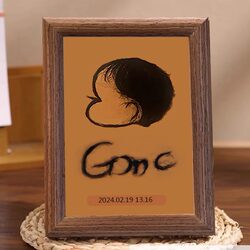 Baby fetal hair souvenir making fetal hair painting