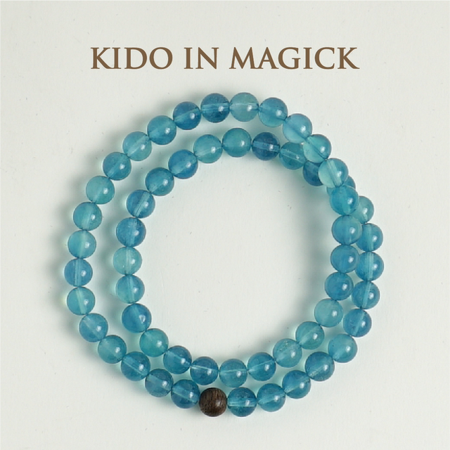 Kido's natural aquamarine crystal bracelet bracelet for women, ice