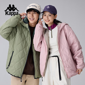 
Kappa Kapa back to back new sports cotton jacket men's double-sided shuttle woven jacket couple casual cotton jacket women's style