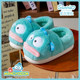 Women's heeled cotton slippers 2025 new style indoor home parent-child children's warm plus velvet ugly fish cotton shoes women's winter
