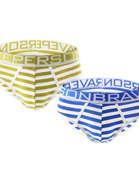 Cotonella Set of 6 Men's Briefs White/Black Bielastic Cotton Art