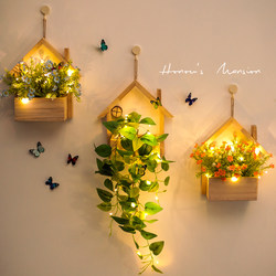 Wall Decorations, Wall-Mounted Flower Holders, Artificial Flowers, Living Room, Tv Background Wall, Green Plants, Small Hanging Ornaments to Cover up Flaws