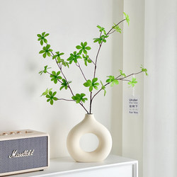 Artificial Flowers, Simulated Floral Arrangements, Green Plants, Hanging Clocks, High-End Light Luxury Decorations for Entrance, Living Room, Dining Table, Tv Cabinet