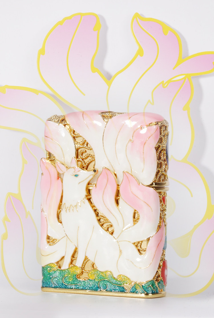 ジッポー 九尾の狐 ライター - 限定版彫刻